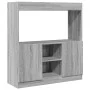 Aparador de madera de ingeniería gris Sonoma 92x33x100 cm von , Bücherregale und Regale - Ref: Foro24-855129, Preis: 70,53 €,...