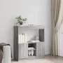 Aparador de madera de ingeniería gris Sonoma 92x33x100 cm von , Bücherregale und Regale - Ref: Foro24-855129, Preis: 70,53 €,...