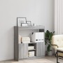 Aparador de madera de ingeniería gris Sonoma 92x33x100 cm de , Librerías y estanterías - Ref: Foro24-855129, Precio: 71,41 €,...