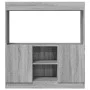 Aparador de madera de ingeniería gris Sonoma 92x33x100 cm von , Bücherregale und Regale - Ref: Foro24-855129, Preis: 70,53 €,...