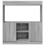 Aparador de madera de ingeniería gris Sonoma 92x33x100 cm de , Librerías y estanterías - Ref: Foro24-855129, Precio: 71,41 €,...
