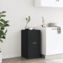 Engineered wood black medicine cabinet 40x41x77.5 cm by , Lockers and storage cabinets - Ref: Foro24-855188, Price: 81,18 €, ...