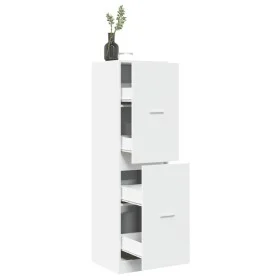 Engineered wood white medicine cabinet 40x41x144.5 cm by , Lockers and storage cabinets - Ref: Foro24-3309636, Price: 125,37 ...