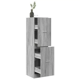Medizinschrank aus grauer Sonoma-Ingenieurholz 40x41x144,5 cm. von , Schließfächer und Lagerschränke - Ref: Foro24-3309641, P...