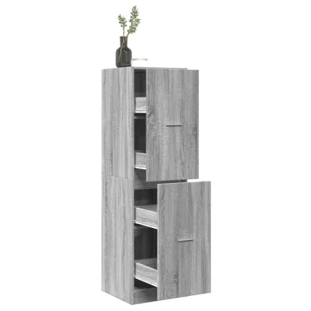 Medizinschrank aus grauer Sonoma-Ingenieurholz 40x41x144,5 cm. von , Schließfächer und Lagerschränke - Ref: Foro24-3309641, P...