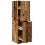 Aged engineered wood medicine cabinet 40x41x144.5 cm by , Lockers and storage cabinets - Ref: Foro24-3309643, Price: 122,82 €...