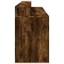 Escritorio con LED madera ingeniería roble ahumado 200x55x91 cm by , Desks - Ref: Foro24-3309442, Price: 184,73 €, Discount: %