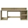Escritorio con LED madera ingeniería roble Sonoma 200x55x91 cm by , Desks - Ref: Foro24-3309440, Price: 180,58 €, Discount: %