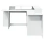 Schreibtisch mit LED-Licht, Holzwerkstoff, weiß, 152x152x91 cm. von , Schreibtische - Ref: Foro24-3309456, Preis: 164,61 €, R...