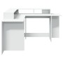 Escritorio con luz LED madera ingeniería blanco 152x152x91 cm by , Desks - Ref: Foro24-3309456, Price: 167,54 €, Discount: %