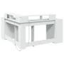 Schreibtisch mit LED-Licht, Holzwerkstoff, weiß, 152x152x91 cm. von , Schreibtische - Ref: Foro24-3309456, Preis: 164,61 €, R...