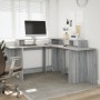 Escritorio con LED madera ingeniería gris sonoma 152x152x91 cm by , Desks - Ref: Foro24-3309461, Price: 169,90 €, Discount: %