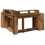 Schreibtisch mit LED-Beleuchtung, verwittertes Holz, 152x152x91 cm. von , Schreibtische - Ref: Foro24-3309463, Preis: 157,31 ...