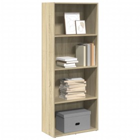 Estantería de madera de ingeniería roble Sonoma 60x30x152 cm by , Bookcases and shelves - Ref: Foro24-857910, Price: 68,01 €,...
