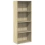 Estantería de madera de ingeniería roble Sonoma 60x30x152 cm by , Bookcases and shelves - Ref: Foro24-857910, Price: 68,24 €,...