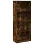 Estantería madera de ingeniería roble ahumado 60x30x152 cm de , Librerías y estanterías - Ref: Foro24-857912, Precio: 61,41 €...