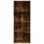 Estantería madera de ingeniería roble ahumado 60x30x152 cm de , Librerías y estanterías - Ref: Foro24-857912, Precio: 61,41 €...