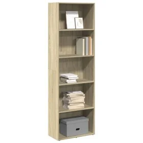 Estantería de madera de ingeniería roble Sonoma 60x30x189 cm by , Bookcases and shelves - Ref: Foro24-857919, Price: 80,91 €,...
