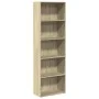 Regal aus Sonoma-Eichenfurnier, 60x30x189 cm. von , Bücherregale und Regale - Ref: Foro24-857919, Preis: 83,27 €, Rabatt: %