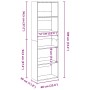 Ingenieurholzregal Eiche Artisian 60x30x189 cm von , Bücherregale und Regale - Ref: Foro24-857925, Preis: 92,11 €, Rabatt: %