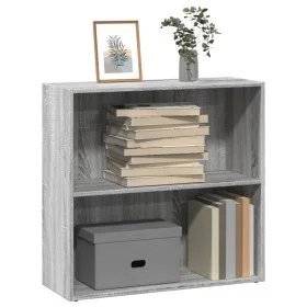 Estantería de madera de ingeniería gris Sonoma 80x30x77 cm by , Bookcases and shelves - Ref: Foro24-857927, Price: 41,21 €, D...