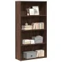 Estantería madera de ingeniería marrón roble 80x30x152 cm de , Librerías y estanterías - Ref: Foro24-857946, Precio: 69,66 €,...