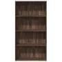 Estantería madera de ingeniería marrón roble 80x30x152 cm de , Librerías y estanterías - Ref: Foro24-857946, Precio: 69,66 €,...