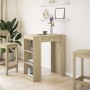Hoher Bartisch mit Eichenholzregalen Sonoma 95x47x103,5 cm von , Küchen- und Esstische - Ref: Foro24-854384, Preis: 86,49 €, ...