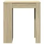 Mesa alta bar con estantes madera roble Sonoma 95x47x103,5 cm by , Kitchen and dining tables - Ref: Foro24-854384, Price: 85,...