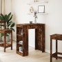 Hoher Bartisch mit rauchiger Eiche und Regalen, 95x47x103,5 cm. von , Küchen- und Esstische - Ref: Foro24-854386, Preis: 83,6...