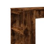 Hoher Bartisch mit rauchiger Eiche und Regalen, 95x47x103,5 cm. von , Küchen- und Esstische - Ref: Foro24-854386, Preis: 83,6...