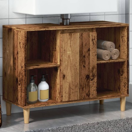 Mueble de baño madera de ingeniería envejecida 80x33x60 cm by , bathroom vanities - Ref: Foro24-857133, Price: 60,25 €, Disco...