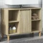 Badezimmerschrank aus Sonoma-Eichen-Ingenieurholz 80x33x60 cm. von , Badezimmerwaschtische - Ref: Foro24-857131, Preis: 57,73...