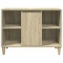 Badezimmerschrank aus Sonoma-Eichen-Ingenieurholz 80x33x60 cm. von , Badezimmerwaschtische - Ref: Foro24-857131, Preis: 57,73...