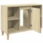 Badezimmerschrank aus Sonoma-Eichen-Ingenieurholz 80x33x60 cm. von , Badezimmerwaschtische - Ref: Foro24-857131, Preis: 57,73...