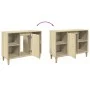 Badezimmerschrank aus Sonoma-Eichen-Ingenieurholz 80x33x60 cm. von , Badezimmerwaschtische - Ref: Foro24-857131, Preis: 57,73...