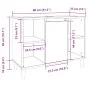 Badezimmerschrank aus Sonoma-Eichen-Ingenieurholz 80x33x60 cm. von , Badezimmerwaschtische - Ref: Foro24-857131, Preis: 57,73...
