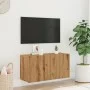 Mueble de TV de pared roble artisian 80x30x41 cm de , Muebles TV - Ref: Foro24-857668, Precio: 42,00 €, Descuento: %