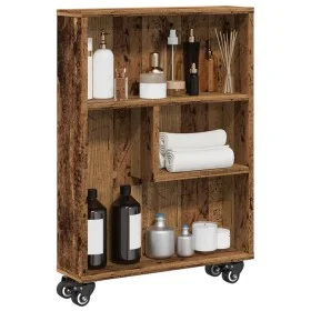 Carrito de almacenaje estrecho madera envejecida 48x13x68 cm von , Bücherregale und Regale - Ref: Foro24-855230, Preis: 46,39...