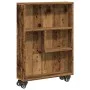 Carrito de almacenaje estrecho madera envejecida 48x13x68 cm de , Librerías y estanterías - Ref: Foro24-855230, Precio: 46,57...