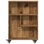 Carrito de almacenaje estrecho madera envejecida 48x13x68 cm de , Librerías y estanterías - Ref: Foro24-855230, Precio: 46,57...