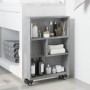 Carrito de almacenaje estrecho madera gris hormigón 48x13x68 cm von , Bücherregale und Regale - Ref: Foro24-855226, Preis: 50...