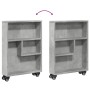 Carrito de almacenaje estrecho madera gris hormigón 48x13x68 cm von , Bücherregale und Regale - Ref: Foro24-855226, Preis: 50...