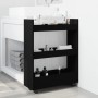 Carro de almacenaje estrecho 3 niveles madera ingeniería negro von , Küchen- und Speisewagen - Ref: Foro24-855251, Preis: 51,...