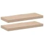 Schwebende Regale, 2 Stück, aus Ingenieurholz, 60x23,5x4 cm. von , Regale und Regale - Ref: Foro24-4010689, Preis: 27,90 €, R...
