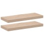 Schwebende Regale, 2 Stück, aus Ingenieurholz, 60x23,5x4 cm. von , Regale und Regale - Ref: Foro24-4010689, Preis: 29,91 €, R...
