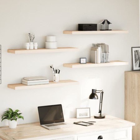 Estantes flotantes 4 uds madera de ingeniería 90x23,5x4 cm by , Shelves and shelves - Ref: Foro24-4010696, Price: 86,20 €, Di...