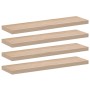 Estantes flotantes 4 uds madera de ingeniería 90x23,5x4 cm by , Shelves and shelves - Ref: Foro24-4010696, Price: 86,20 €, Di...