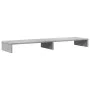 Soporte de pantalla madera ingeniería gris hormigón 100x27x10cm by , Computer bases and risers - Ref: Foro24-854655, Price: 2...