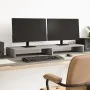 Bildschirmständer aus grauer Sonoma-Ingenieurholz 100x27x10 cm. von , Computersockel und -erhöhungen - Ref: Foro24-854657, Pr...